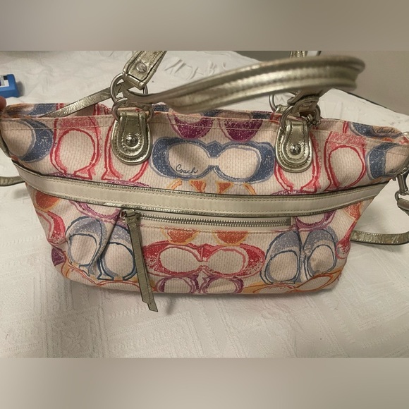 Coach Poppy Dream C Rocker Multicolor Satchel - Picture 14 of 16